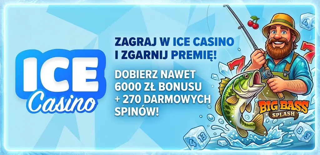 Ice Casino – kasyno online, bonus do 6000 zł i 270 darmowych spinów